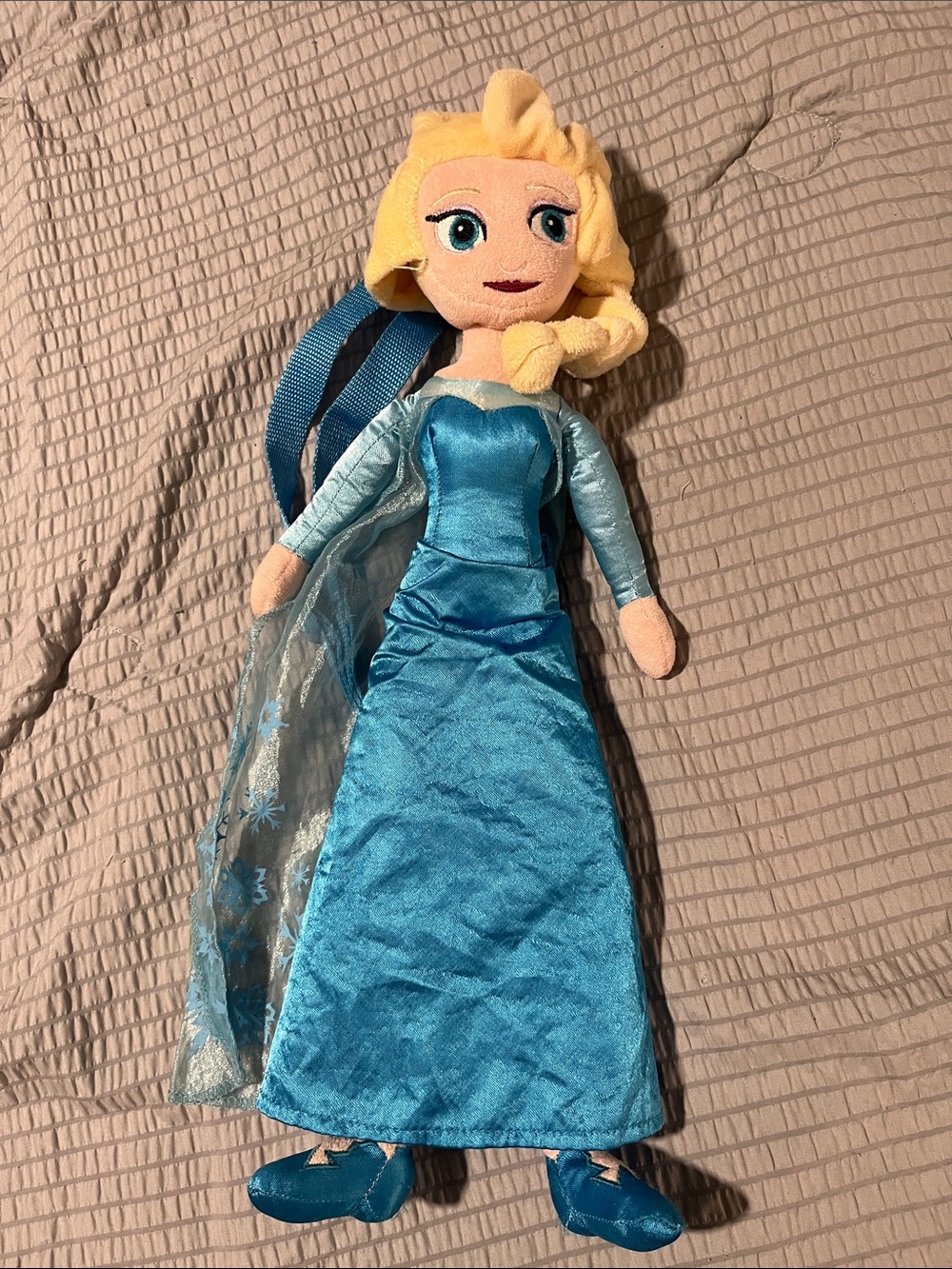 Disney Frozen Elsa Plush Doll Backpack 2019 Blue Girls Backpack 21”